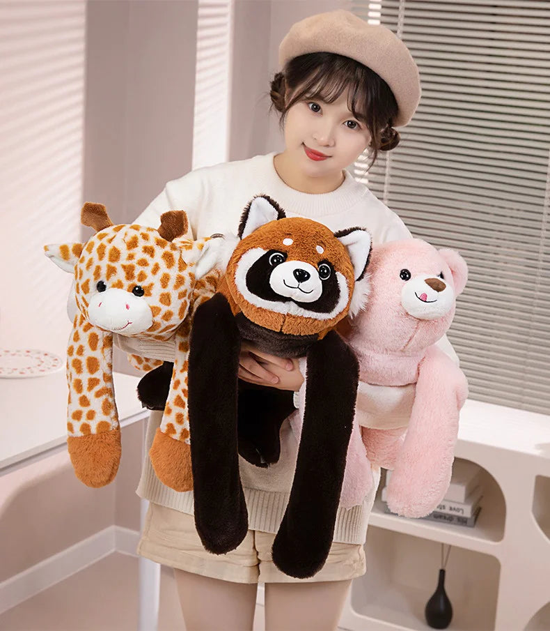 Long Arm Plush Animal Pillow