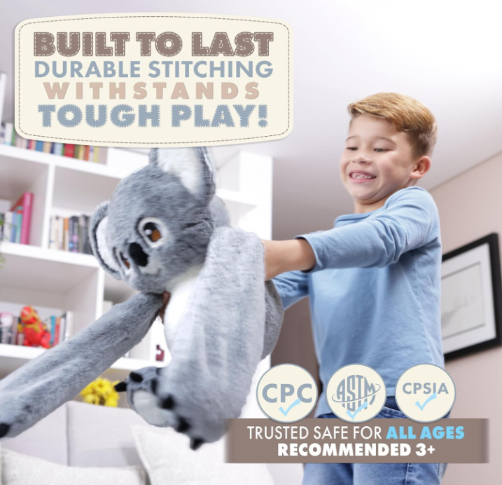 Huggle Healers Koala Stuffed Animal - 38" Long Arms Plushies - Stuffed Animals - Noa Koala