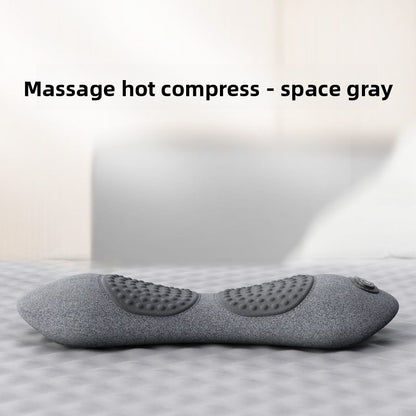 Ergonomic Lumbar Pillow with Heating and Massage