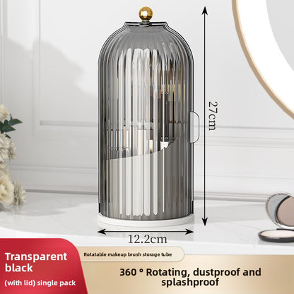Rotating Cosmetic Organizer with Dust-Proof Cover